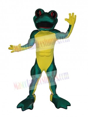 Muscle Frog Mascot Costume Animal