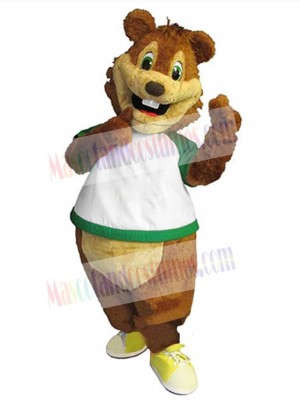 Happy Squirrel Mascot Costume Animal