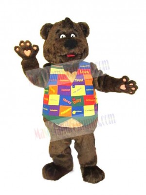 Bear in the Vest Mascot Costume Animal