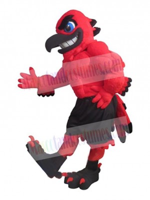 Muscular Falcon Mascot Costume Animal