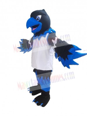 Black and Blue Phoenix Bird Mascot Costume Animal