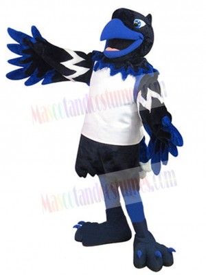 Black and Blue Phoenix Bird Mascot Costume