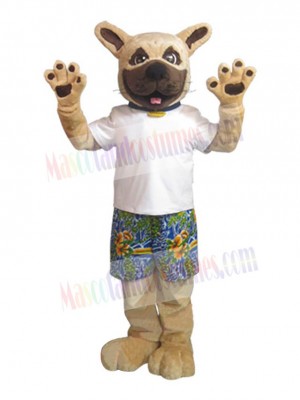 Happy Bulldog Dog Mascot Costume Animal