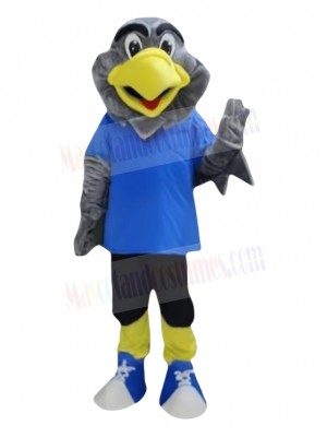 Gray Falcon Bird Mascot Costume Animal