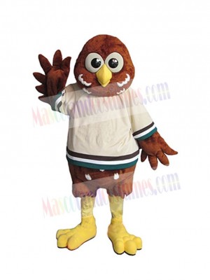 Lovely Brown Owl Mascot Costume Animal