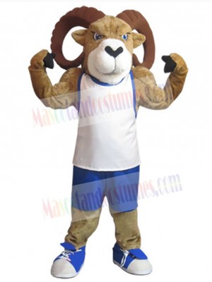 Sporty Ram Mascot Costume Animal