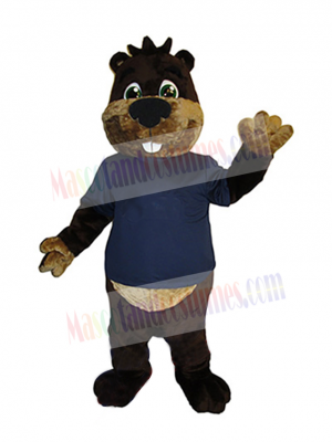 Lovely Beaver Mascot Costume Animal