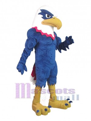 Power Blue Eagle Mascot Costume Animal