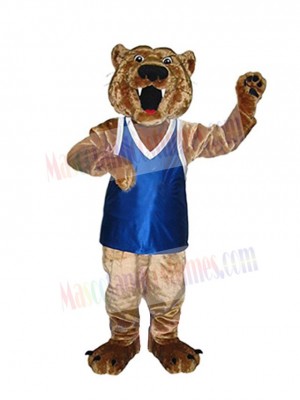 Sporty Cougar Mascot Costume Animal