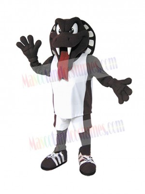 Brown Cobra Snake Mascot Costume Animal