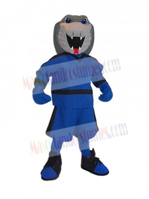 Gray Cobra Snake Mascot Costume Animal