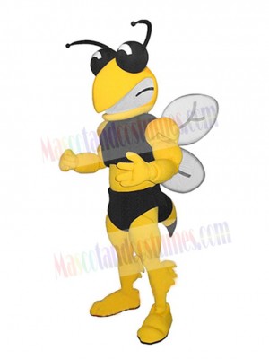 Muscle Bee Mascot Costume Insect