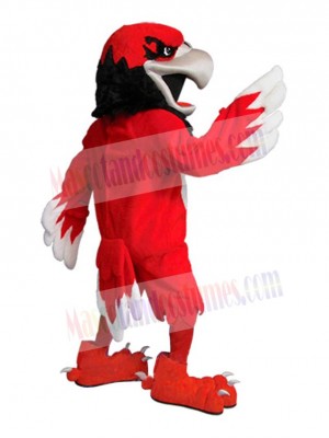 Power Red Hawk Mascot Costume Animal