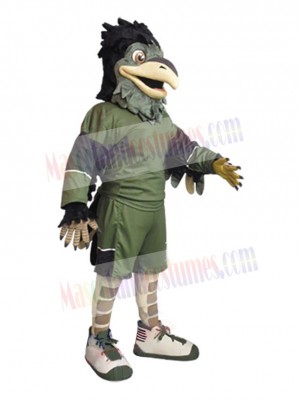 Green Hawk Mascot Costume Animal