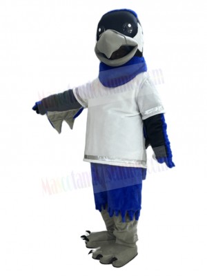 Giant Blue Hawk Mascot Costume Animal