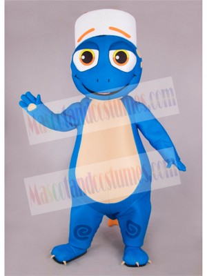 Blue Lizard Concierge Mascot Costume