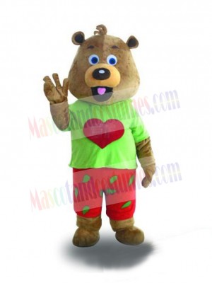 Little Bear with a Big Heart Mascot Costume