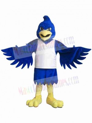 Strong Blue Bird Mascot Costume Animal