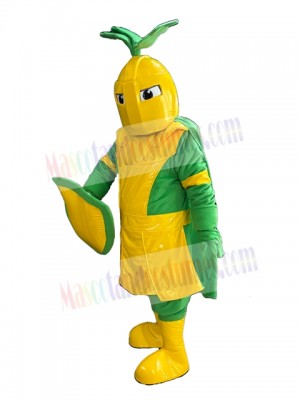 Golden and Green Knight Mascot Costume People