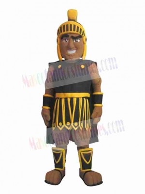 Black Skin Trojan Mascot Costume People