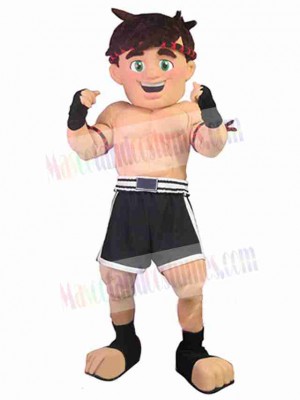 Gym Fighter Man Mascot Costume People