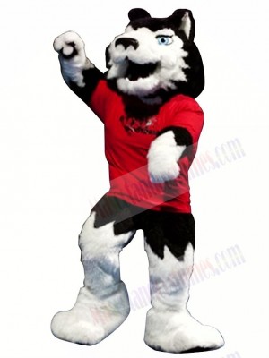 Superb College Wolf Mascot Costume 