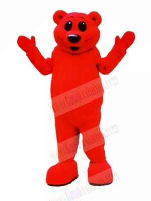 Red Lightweight Bear Mascot Costumes Cartoon