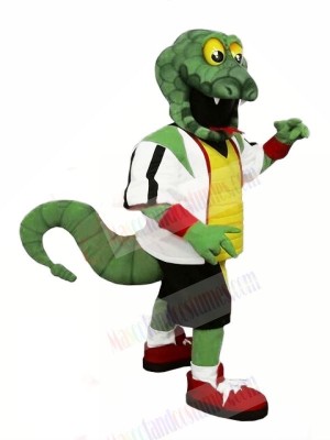 Strong Green Snake Mascot Costumes Cartoon