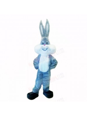 Grey Lightweight Rabbit with Long Ear Mascot Costumes Cartoon