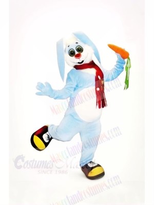 Cute Blue Rabbit Mascot Costumes Animal	