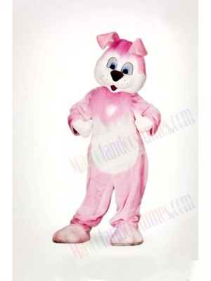 Cute Pink Rabbit Mascot Costumes Animal	