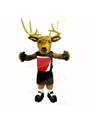 Sport Buck with Black Shirt Mascot Costumes Adult