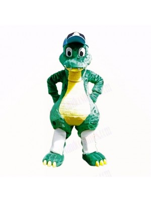 Top Quality Dinosaur With Blue Hat Mascot Costumes Cartoon