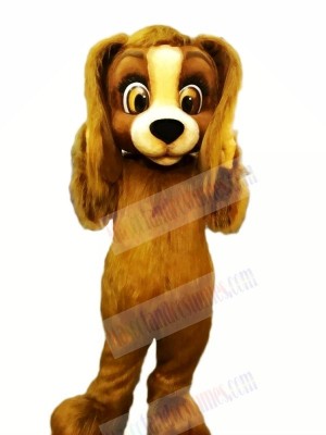 Brown Furry Dog Mascot Costumes Cartoon