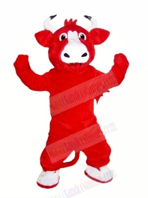 Happy Red Bull Mascot Costumes Cheap	