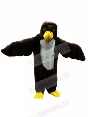 Black Bald Eagle Mascot Costumes Cartoon