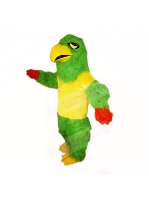 Green Falcon with Yellow Shirt Mascot Costumes School
