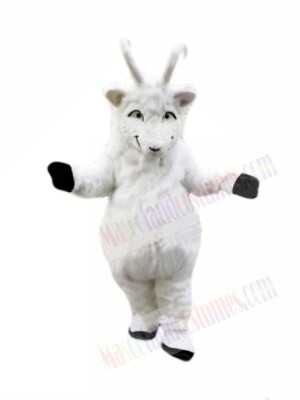 Plush White Goat Mascot Costumes 