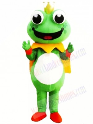 Cartoon King Frog Mascot Costume