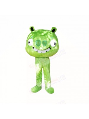 Green Pig Mascot Costumes Cartoon