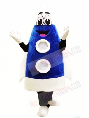 Blue Rocket Mascot Costume 
