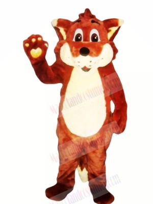 Happy Red Fox Mascot Costumes Cartoon