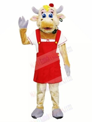 High Quality Female Cow Mascot Costumes Adult	