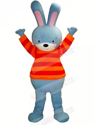 Blue Bunny Mascot Costumes Cartoon	