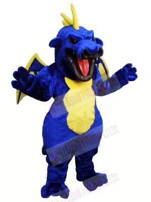 Fierce Blue Dragon Mascot Costumes Cartoon 	