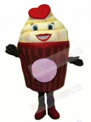 Girl Ice Cream Mascot Costume 
