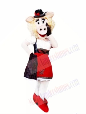 Fashionable Pig Mascot Costumes 