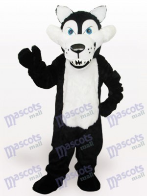 White Belly Wolf Animal Adult Mascot Costume