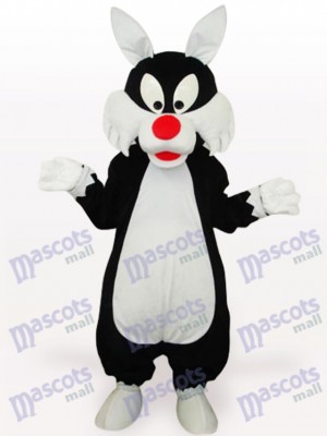 White Mouth Wolf Animal Adult Mascot Costume