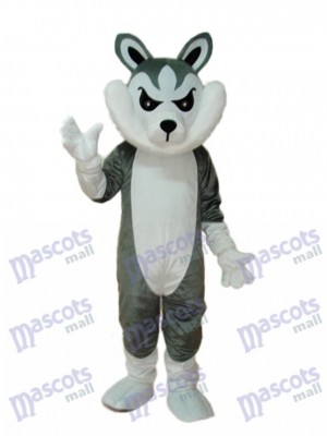 Big Grey Wolf Mascot Adult Costume